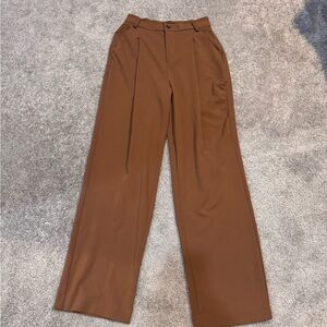 Brown Wide-Leg Trousers
